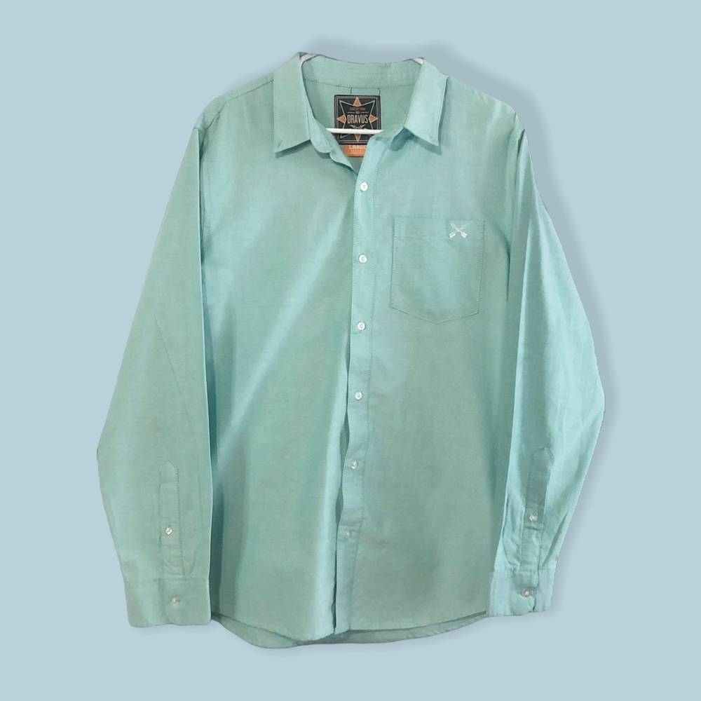Dravus Men's Long Sleeve Casual Button Down Shirt